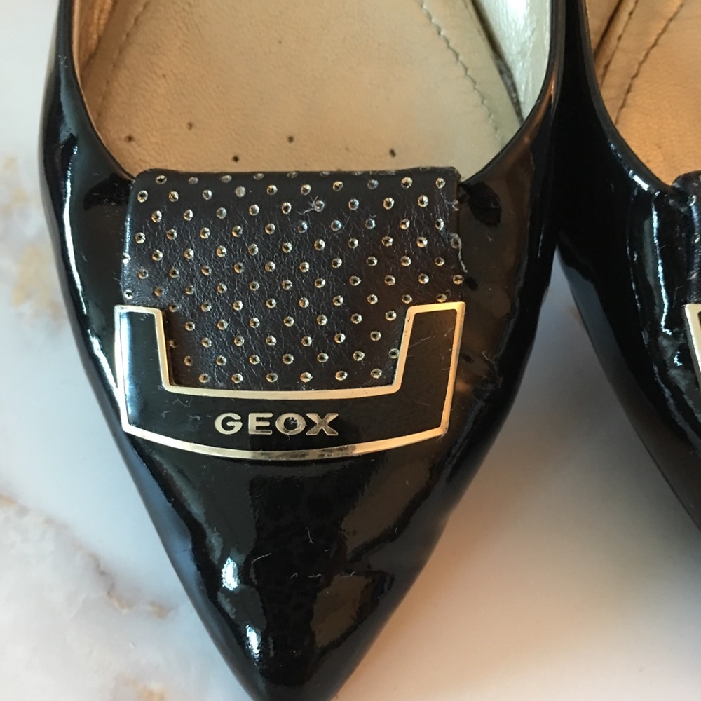 Geox Black Patent Leather Flats - Picture 3 of 5
